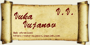 Vuka Vujanov vizit kartica